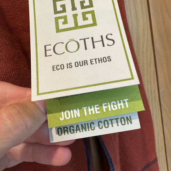 NWT Ecoths Fair Trade Organic Men's Maddox Sweater Mockneck Arabian Spice / xlg - Picture 7 of 11